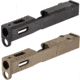 TRYBE Defense Glock 43/43X Pistol Slide Version 1, Black, Flat Dark Earth