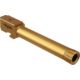 TRYBE Defense Grade Threaded Pistol Barrel, 9/16 x 24 Thread, Glock 20, Gold TIN, TPBG20-TIN