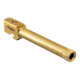 TRYBE Defense Grade Threaded Pistol Barrel, Glock 17, 1/2 x 28 Thread, Gold TIN, TPBG17-TIN