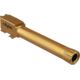 TRYBE Defense Grade Threaded Pistol Barrel, S&amp;W M&amp;P 9mm 4in 2.0, 1/2 x 28 Thread, Gold TIN, TPBSWMP4-TIN