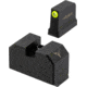 TRYBE Defense High Glow 1-Dot Tritium Night Sights for Glock 17/19/22/23/24/26/27/33/34/35/37/38/39/42/43, High, Black, 1DTSG-HI