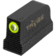 TRYBE Defense High Glow 1-Dot Tritium Night Sights for Glock 17/19/22/23/24/26/27/33/34/35/37/38/39/42/43, Mid, Black, 1DTSG-MD