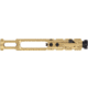 TRYBE Defense Low-Mass AR-15 Complete Bolt Carrier Group, Matte Gold Chrome, BCG556-LMGLD
