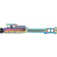 TRYBE Defense Low-Mass AR-15 Complete Bolt Carrier Group, Rainbow PVD, BCG556-LMPVD