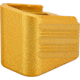 TRYBE Defense Magazine Extension Base Pad, Glock 17/17L/19X/22/34/45, 9mm/.40 S&amp;W, 4/5-Round, Gold, MAGEXTG174/5-GLD-5RD