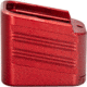 TRYBE Defense Magazine Extension Base Pad, Glock 19/23/26/27, 9mm/.40 S&amp;W, 4/5-Round, Red, MAGEXTG194/5-RD-5RD