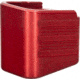 TRYBE Defense Magazine Extension Base Pad, Glock 19/23/26/27, 9mm/.40 S&amp;W, 4/5-Round, Red, MAGEXTG194/5-RD-5RD