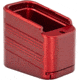 TRYBE Defense Magazine Extension Base Pad, Glock 19/23/26/27, 9mm/.40 S&amp;W, 4/5-Round, Red, MAGEXTG194/5-RD-5RD