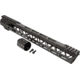 TRYBE Defense Magnite Go Fast Ultra Lightweight Handguard, Cut Top Rail, M-LOK, Black, 15in, MGHDG-V2-15CR-BL