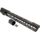 TRYBE Defense Magnite Go Fast Ultra Lightweight Handguard, Cut Top Rail, M-LOK, Black, 15in, MGHDG-V2-15CR-BL
