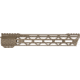 TRYBE Defense Magnite Go Fast Ultra Lightweight Handguard, Cut Top Rail, M-LOK, FDE, 12in, MGHDG-V2-12CR-FDE
