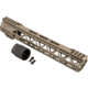TRYBE Defense Magnite Go Fast Ultra Lightweight Handguard, Cut Top Rail, M-LOK, FDE, 12in, MGHDG-V2-12CR-FDE