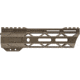 TRYBE Defense Magnite Go Fast Ultra Lightweight Handguard, Cut Top Rail, M-LOK, FDE, 7in, MGHDG-V2-7CR-FDE