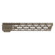 TRYBE Defense Magnite Go Fast Ultra Lightweight Handguard, Full Top Rail, M-LOK, FDE, 12in, MGHDG-V2-12FR-FDE