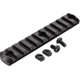TRYBE Defense Magnite M-Lok Picatinny Rail Section with Lugs - 11 Slots, Black, TRBDMGRAIL11-V2-BL
