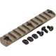 TRYBE Defense Magnite M-Lok Picatinny Rail Section with Lugs - 11 Slots, FDE, TRBDMGRAIL11-V2-FDE