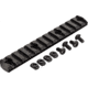 TRYBE Defense Magnite M-Lok Picatinny Rail Section with Lugs - 13 Slots, Black, TRBDMGRAIL13-V2-BL
