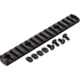 TRYBE Defense Magnite M-Lok Picatinny Rail Section with Lugs - 15 Slots, Black, TRBDMGRAIL15-V2-BL