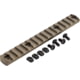 TRYBE Defense Magnite M-Lok Picatinny Rail Section with Lugs - 15 Slots, FDE, TRBDMGRAIL15-V2-FDE