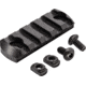 TRYBE Defense Magnite M-Lok Picatinny Rail Section with Lugs - 5 Slots, Black, TRBDMGRAIL5-V2-BL