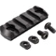 TRYBE Defense Magnite M-Lok Picatinny Rail Section with Lugs - 5 Slots, Black, TRBDMGRAIL5-V2-BL