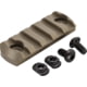 TRYBE Defense Magnite M-Lok Picatinny Rail Section with Lugs - 5 Slots, FDE, TRBDMGRAIL5-V2-FDE
