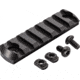 TRYBE Defense Magnite M-Lok Picatinny Rail Section with Lugs - 7 Slots, Black, TRBDMGRAIL7-V2-BL