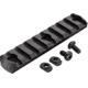 TRYBE Defense Magnite M-Lok Picatinny Rail Section with Lugs - 9 Slots, Black, TRBDMGRAIL9-V2-BL