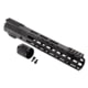 TRYBE Defense Magnite Ultra Function Lightweight Handguard, Cut Top Rail, M-LOK, Black, 12in, MGHDG-V1-12CR-BL