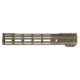 TRYBE Defense Magnite Ultra Function Lightweight Handguard, Cut Top Rail, M-LOK, FDE, 12in, MGHDG-V1-12CR-FDE
