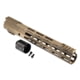 TRYBE Defense Magnite Ultra Function Lightweight Handguard, Cut Top Rail, M-LOK, FDE, 12in, MGHDG-V1-12CR-FDE