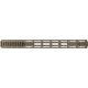 TRYBE Defense Magnite Ultra Function Lightweight Handguard, Cut Top Rail, M-LOK, FDE, 15in, MGHDG-V1-15CR-FDE