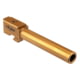 TRYBE Defense Match Grade Non Threaded Pistol Barrel, 9mm Luger, Glock 17, TiN Gold, PBG17-TIN