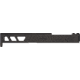 TRYBE Defense Pistol Slide, Glock 19, Gen 3, Venom Cut, Version 2, Black Cerakote, No Base Plate Included, SLDG19G3VNMV2-BN