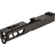 TRYBE Defense Pistol Slide, Glock 19, Gen 3, Venom Cut, Version 2, Black Cerakote, No Base Plate Included, SLDG19G3VNMV2-BN