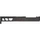 TRYBE Defense Pistol Slide, Glock 19, Gen 4, Venom Cut, Version 2, Black Cerakote, No Base Plate Included, SLDG19G4VNMV2-BN