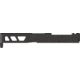 TRYBE Defense Pistol Slide, Glock 19, Gen 5, DeltaPoint Pro Cut, Version 2, Black Cerakote, No Base Plate Included, SLDG19G5DPV2-BN