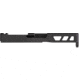 TRYBE Defense Pistol Slide, Glock 19, Gen 5, DeltaPoint Pro Cut, Version 2, Black Cerakote, No Base Plate Included, SLDG19G5DPV2-BN