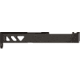 TRYBE Defense Pistol Slide, Glock 26, Gen 3/4, DeltaPoint Pro Cut, Version 2, Black Cerakote, No Base Plate Included, SLDG26G34DPV2-BN