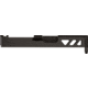 TRYBE Defense Pistol Slide, Glock 26, Gen 3/4, DeltaPoint Pro Cut, Version 2, Black Cerakote, No Base Plate Included, SLDG26G34DPV2-BN