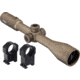 TRYBE Optics 6-24x50mm Rifle Scope, 30mm Advanced Scope Rings, Extra High, FDE