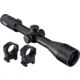 TRYBE Optics 6-24x50mm Rifle Scope, 30mm Advanced Scope Rings, High, Black