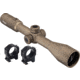 TRYBE Optics 6-24x50mm Rifle Scope, 30mm Advanced Scope Rings, Medium, FDE
