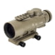 TRYBE Optics 5x36mm Compact Prism Scope Red Dot Sight, 36mm Tube, 4 MOA Dot, Anodized, FDE, TRO5XPRISM-FDE