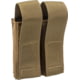TRYBE Tactical Covered Double Pistol Magazine Pouch, Coyote Tan, 22HPC2CB