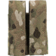 TRYBE Tactical Covered Double Pistol Magazine Pouch, Multi Cam, 22HPC2MC