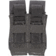 TRYBE Tactical Covered Double Pistol Magazine Pouch, Wolf Grey, 22HPC2WG