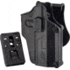 TRYBE Tactical Universal Holster w/ Paddle and Belt Clip, Right, Black, TRT-UH-PBCKIT-BL