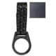 TUFF Products Baton Ring Holder w/ Straight Handle, Black Plain, C Cell 7117-BPB