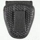 TUFF Products Double Handcuff Case w/ Hidden Snap, Black Basketweave, Fits 2 Pair 7711-BWH